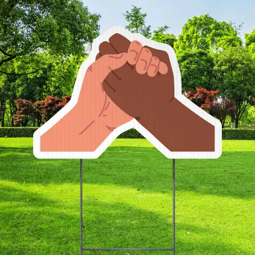 Custom Outdoor Yard Signs Multiple Sizes Stop Racism