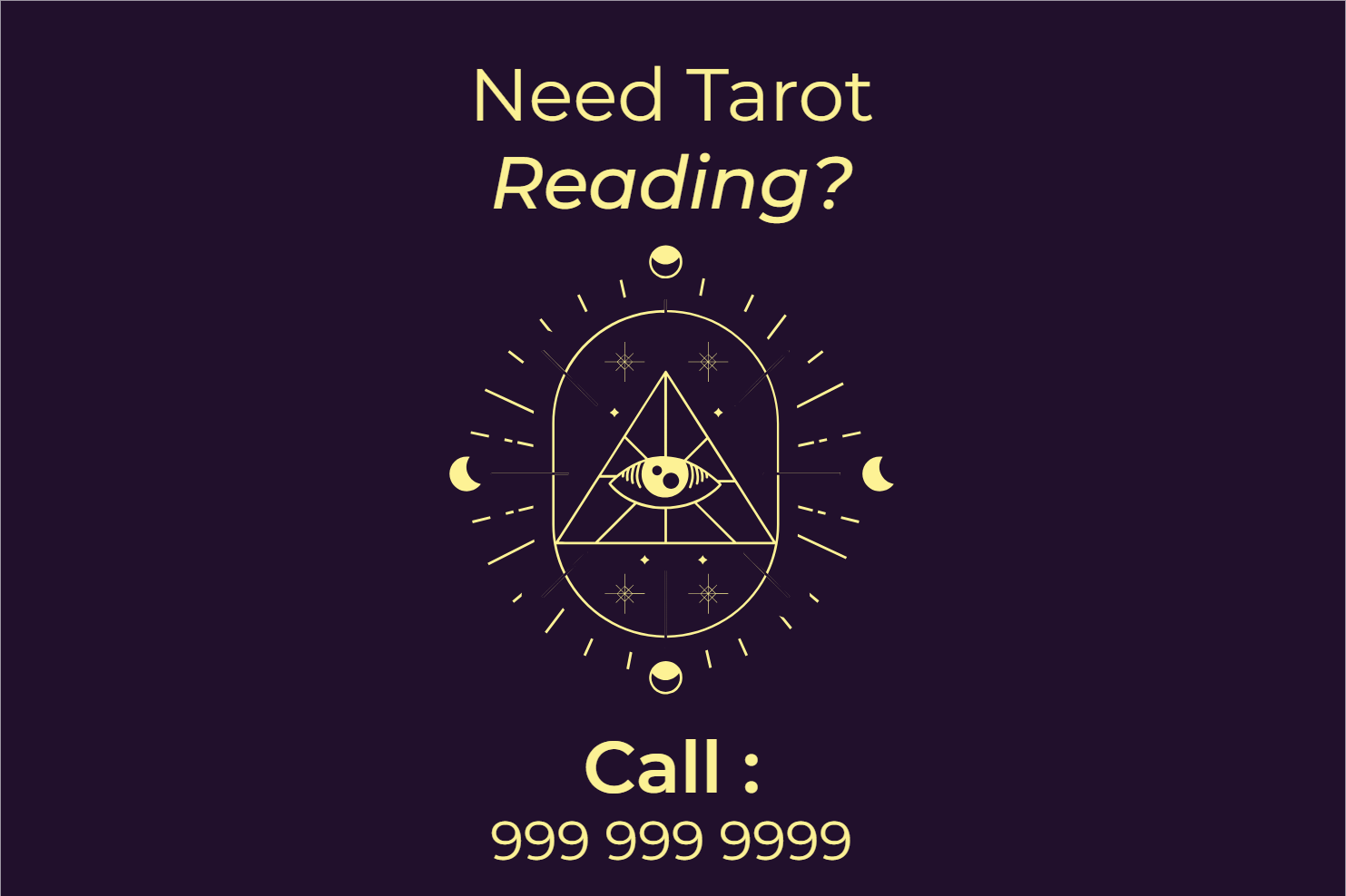 Custom Outdoor Yard Signs Multiple Sizes Tarot Readng