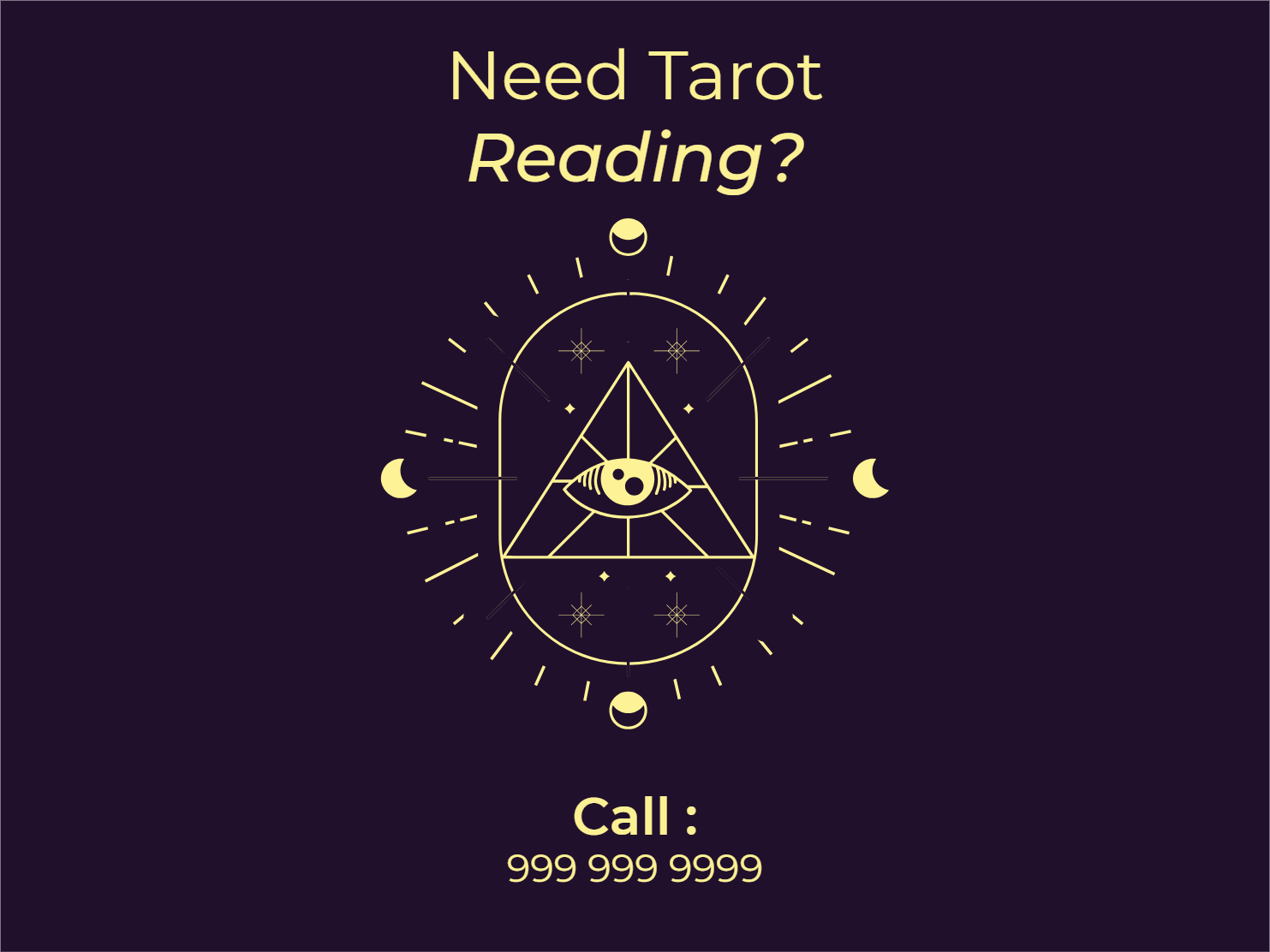 Custom Outdoor Yard Signs Multiple Sizes Tarot Readng