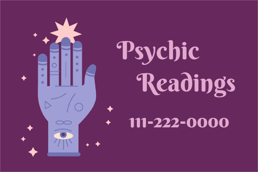 Custom Outdoor Yard Signs Multiple Sizes Pyschic Reading Services