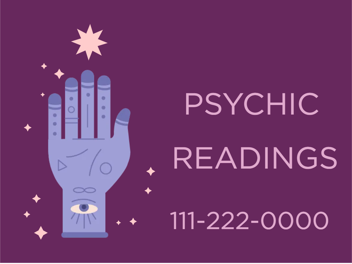 Custom Outdoor Yard Signs Multiple Sizes Pyschic Reading Services