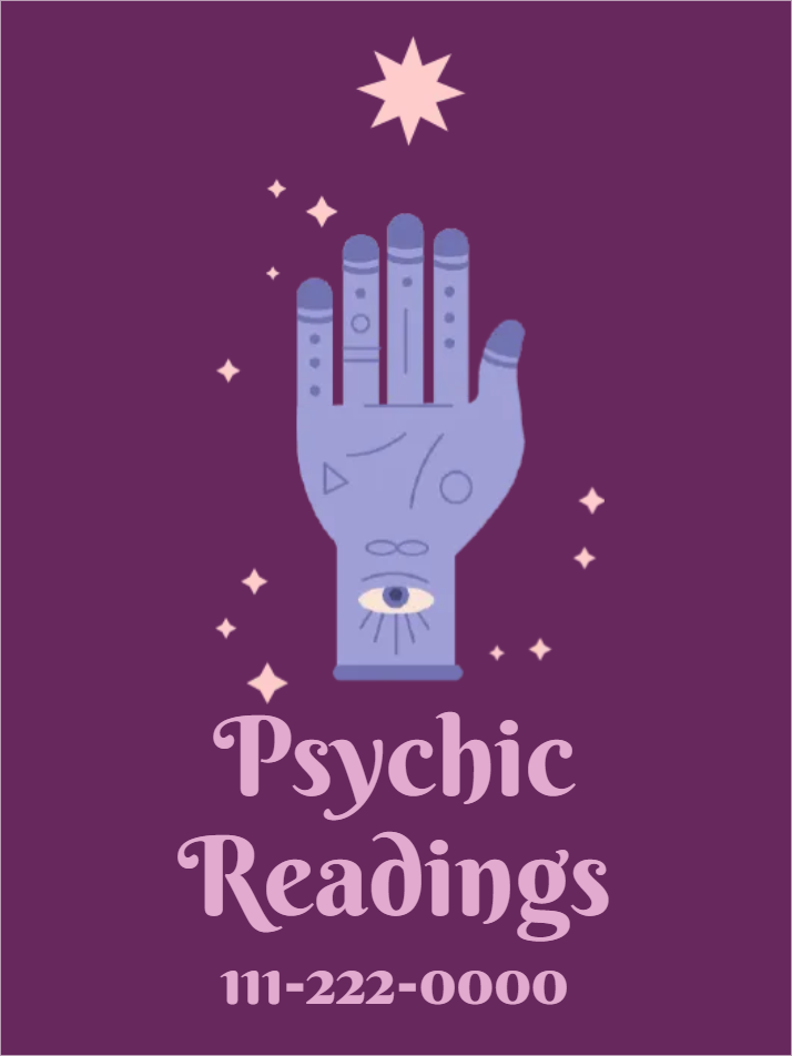 Custom Outdoor Yard Signs Multiple Sizes Pyschic Reading Services