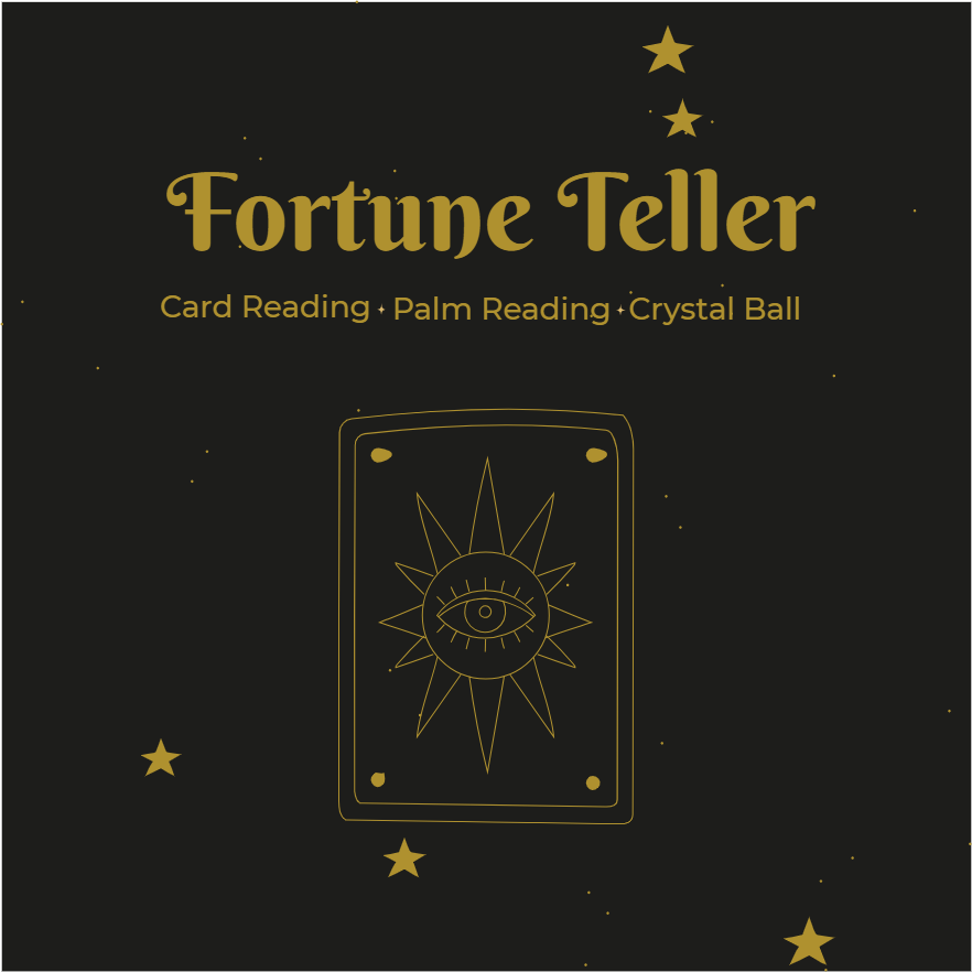 Custom Outdoor Yard Signs Multiple Sizes Fortune Teller