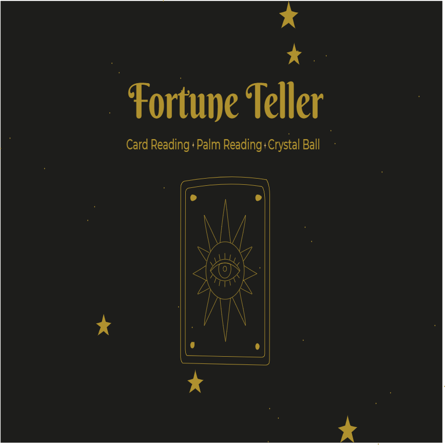 Custom Outdoor Yard Signs Multiple Sizes Fortune Teller