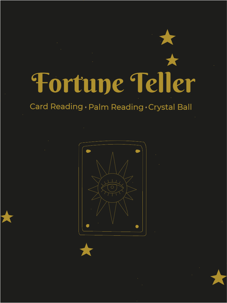 Custom Outdoor Yard Signs Multiple Sizes Fortune Teller
