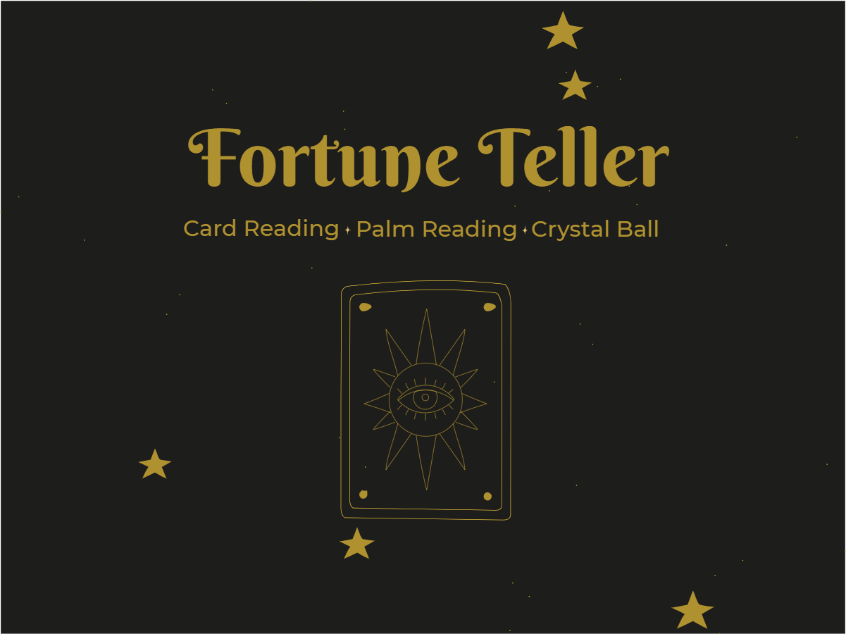 Custom Outdoor Yard Signs Multiple Sizes Fortune Teller