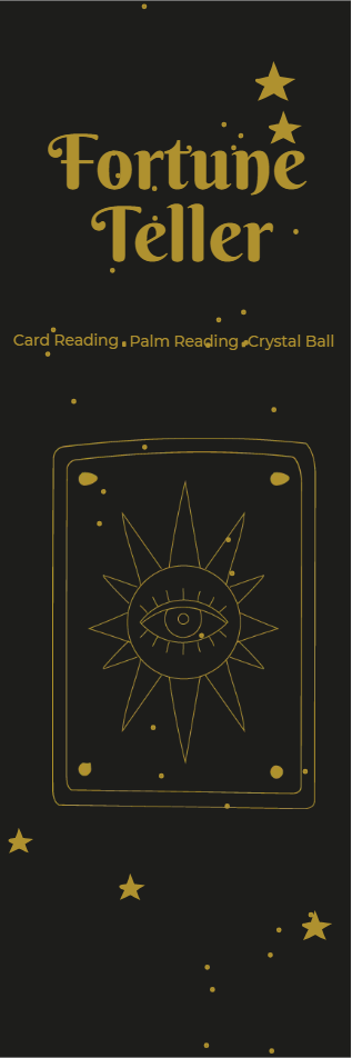 Custom Outdoor Yard Signs Multiple Sizes Fortune Teller