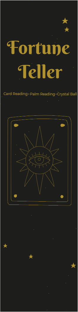 Custom Outdoor Yard Signs Multiple Sizes Fortune Teller