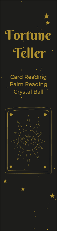 Custom Outdoor Yard Signs Multiple Sizes Fortune Teller