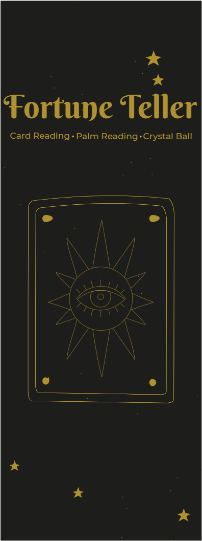 Custom Outdoor Yard Signs Multiple Sizes Fortune Teller