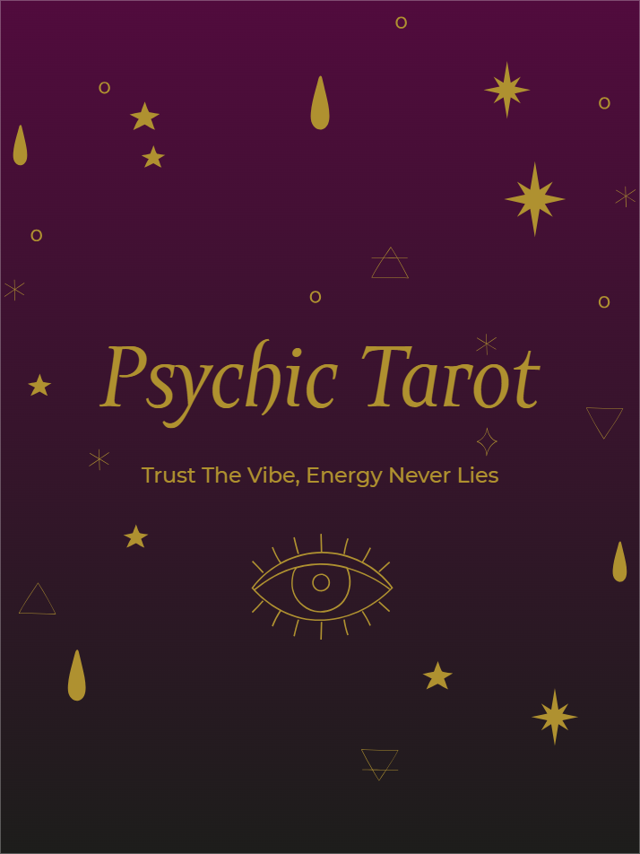 Custom Outdoor Yard Signs Multiple Sizes Psychic Tarot Trust the Vibe, Energy Never Lies