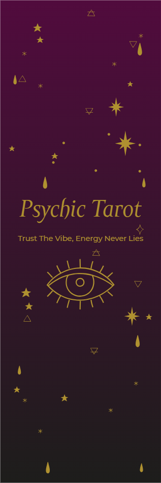 Custom Outdoor Yard Signs Multiple Sizes Psychic Tarot Trust the Vibe, Energy Never Lies