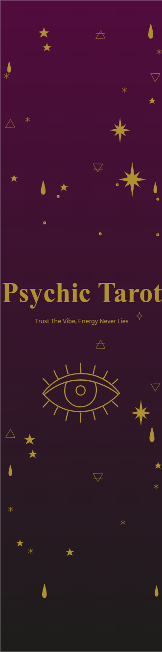 Custom Outdoor Yard Signs Multiple Sizes Psychic Tarot Trust the Vibe, Energy Never Lies