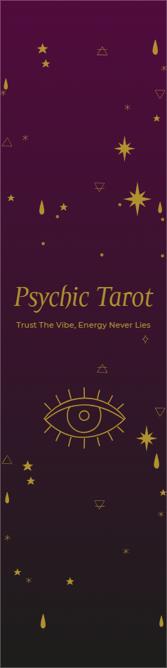 Custom Outdoor Yard Signs Multiple Sizes Psychic Tarot Trust the Vibe, Energy Never Lies