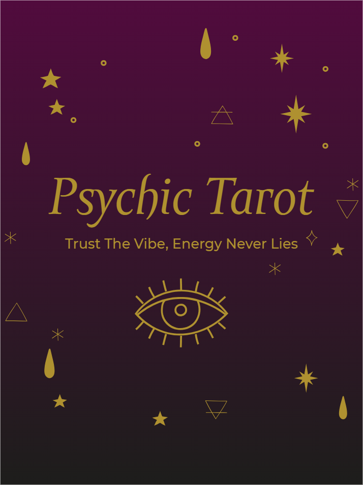 Custom Outdoor Yard Signs Multiple Sizes Psychic Tarot Trust the Vibe, Energy Never Lies