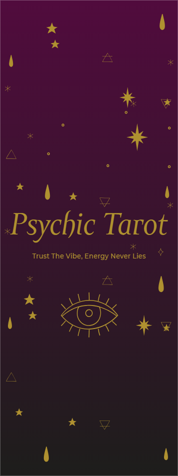 Custom Outdoor Yard Signs Multiple Sizes Psychic Tarot Trust the Vibe, Energy Never Lies