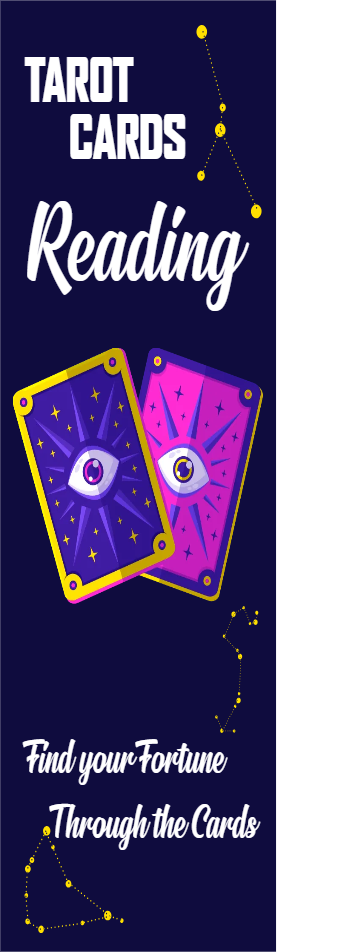 Custom Outdoor Yard Signs Multiple Sizes Tarot Cards Reading Find Your Fortune