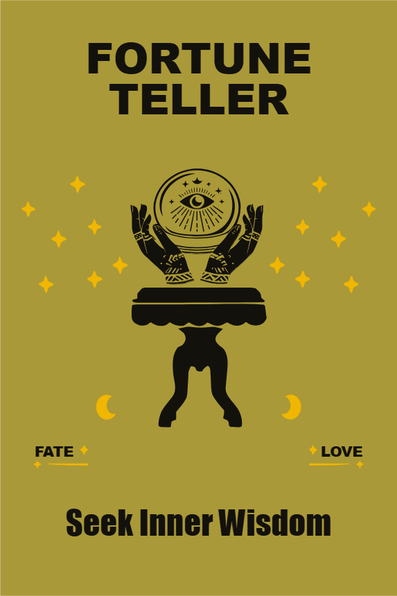 Custom Outdoor Yard Signs Multiple Sizes Fortune Teller Seek Inner Wisdom