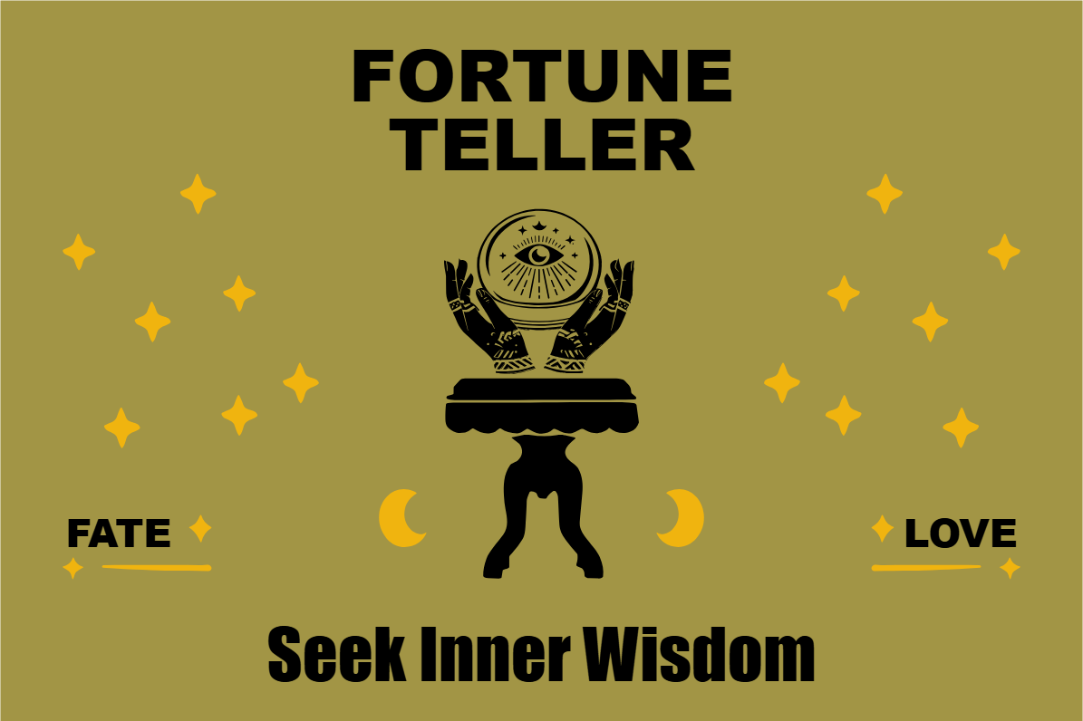 Custom Outdoor Yard Signs Multiple Sizes Fortune Teller Seek Inner Wisdom