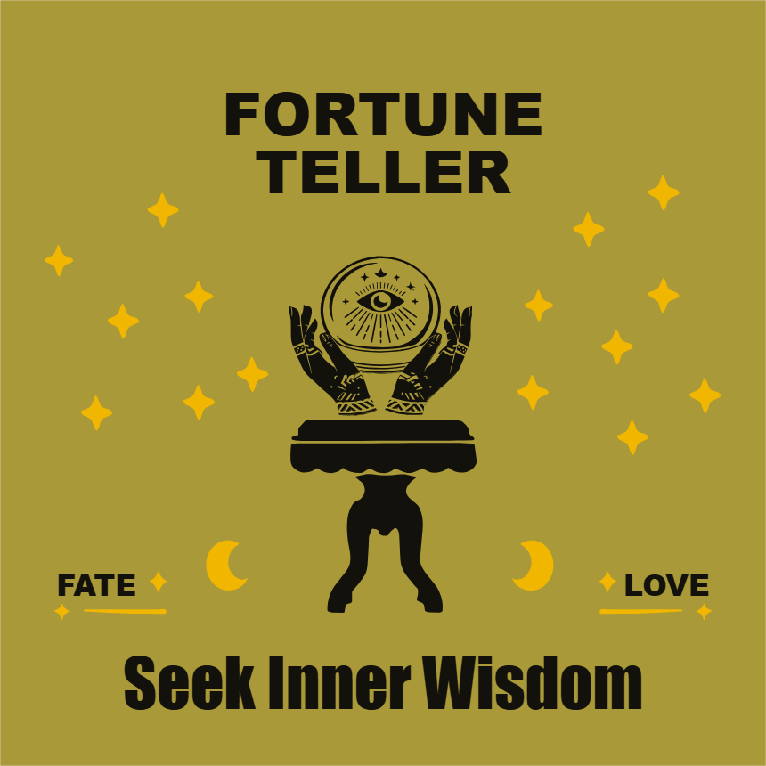Custom Outdoor Yard Signs Multiple Sizes Fortune Teller Seek Inner Wisdom
