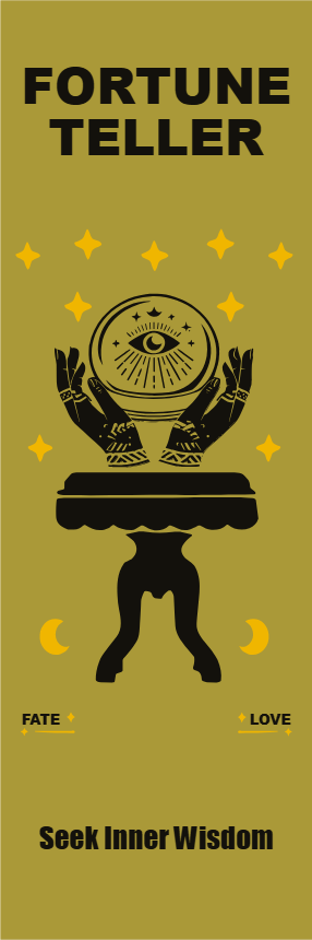 Custom Outdoor Yard Signs Multiple Sizes Fortune Teller Seek Inner Wisdom