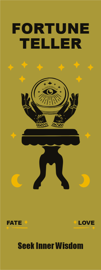 Custom Outdoor Yard Signs Multiple Sizes Fortune Teller Seek Inner Wisdom