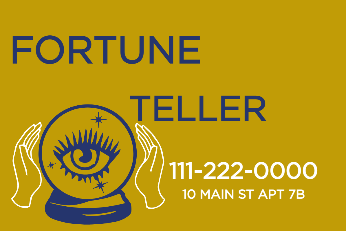 Custom Outdoor Yard SignsCustom Outdoor Yard Signs Multiple Sizes Fortune Teller   Multiple Sizes Fortune Teller