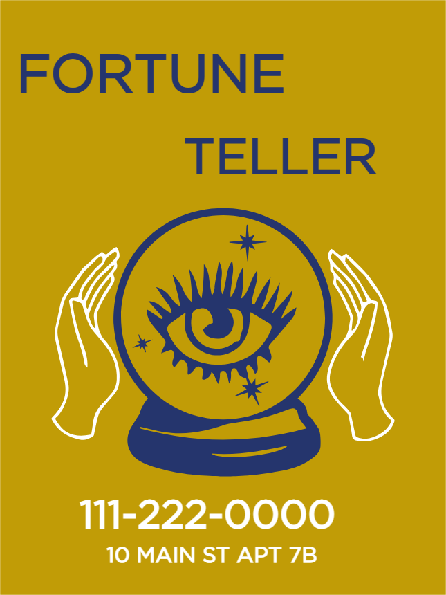 Custom Outdoor Yard SignsCustom Outdoor Yard Signs Multiple Sizes Fortune Teller   Multiple Sizes Fortune Teller