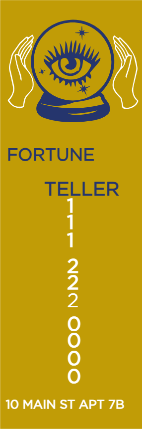 Custom Outdoor Yard SignsCustom Outdoor Yard Signs Multiple Sizes Fortune Teller   Multiple Sizes Fortune Teller