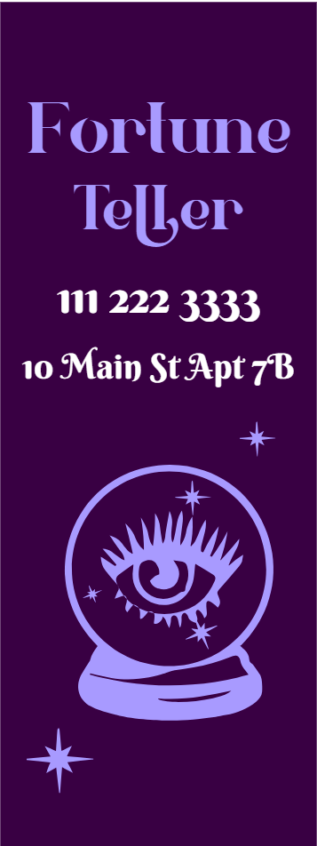 Custom Outdoor Yard SignsCustom Outdoor Yard Signs Multiple Sizes Fortune Teller   Multiple Sizes Fortune Teller