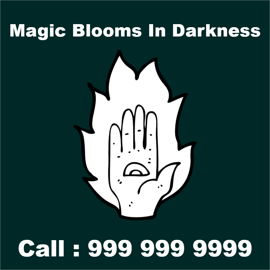Custom Outdoor Yard Signs Multiple Sizes Magic Blooms in Darkness