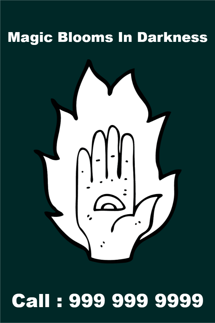 Custom Outdoor Yard Signs Multiple Sizes Magic Blooms in Darkness