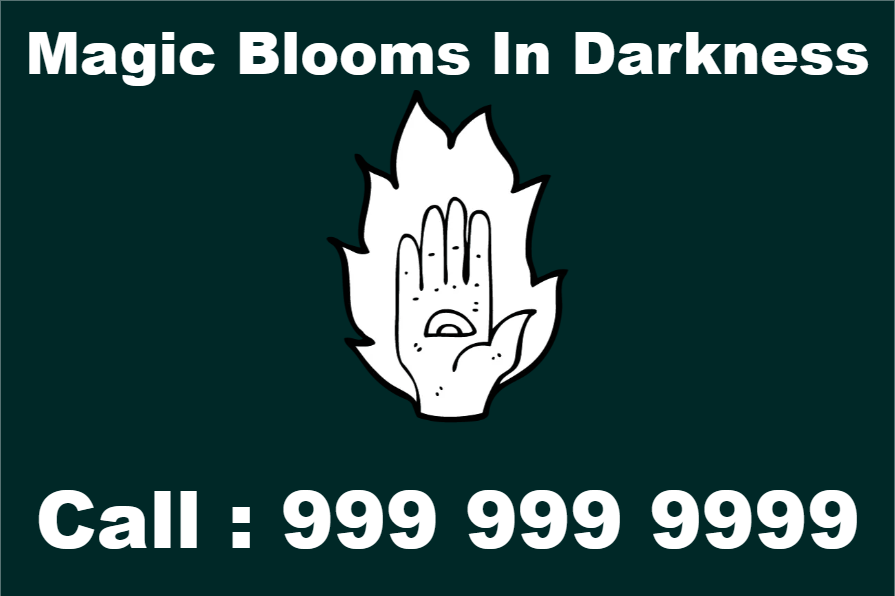 Custom Outdoor Yard Signs Multiple Sizes Magic Blooms in Darkness