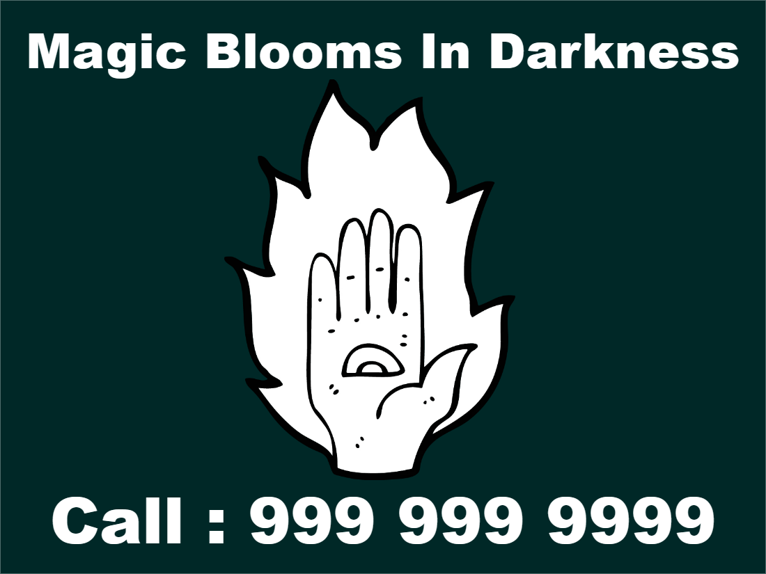 Custom Outdoor Yard Signs Multiple Sizes Magic Blooms in Darkness