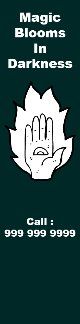 Custom Outdoor Yard Signs Multiple Sizes Magic Blooms in Darkness