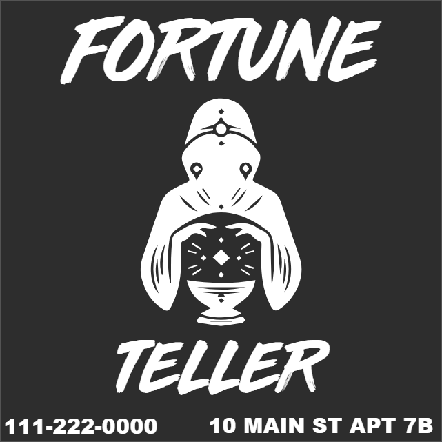 Custom Outdoor Yard Signs Multiple Sizes Fortune Teller 2