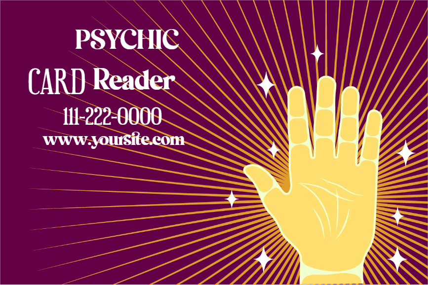 Custom Outdoor Yard Signs Multiple Sizes Psychic Card Reader