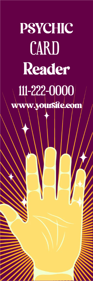 Custom Outdoor Yard Signs Multiple Sizes Psychic Card Reader