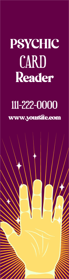 Custom Outdoor Yard Signs Multiple Sizes Psychic Card Reader