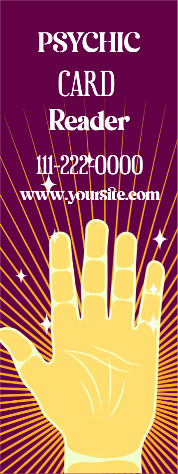 Custom Outdoor Yard Signs Multiple Sizes Psychic Card Reader