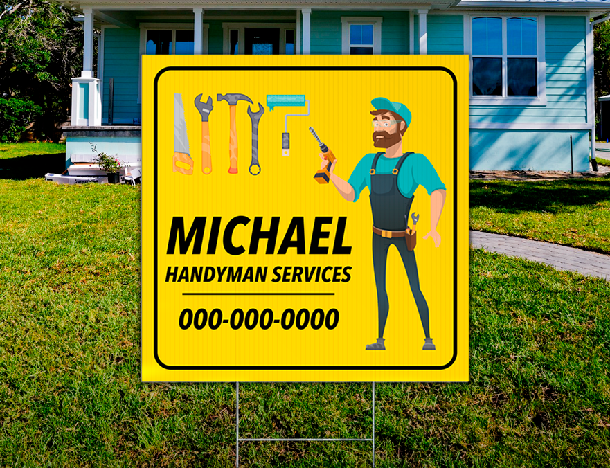 Custom Outdoor Yard Signs Multiple Sizes Handyman Services