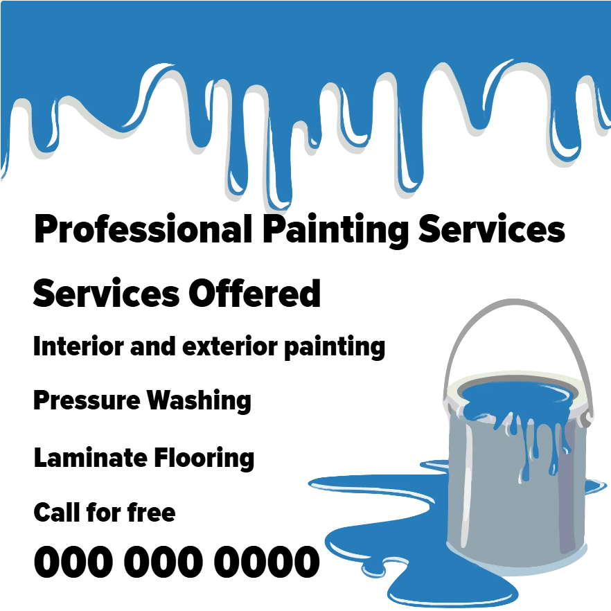 Custom Outdoor Yard Signs Multiple Sizes House Painting