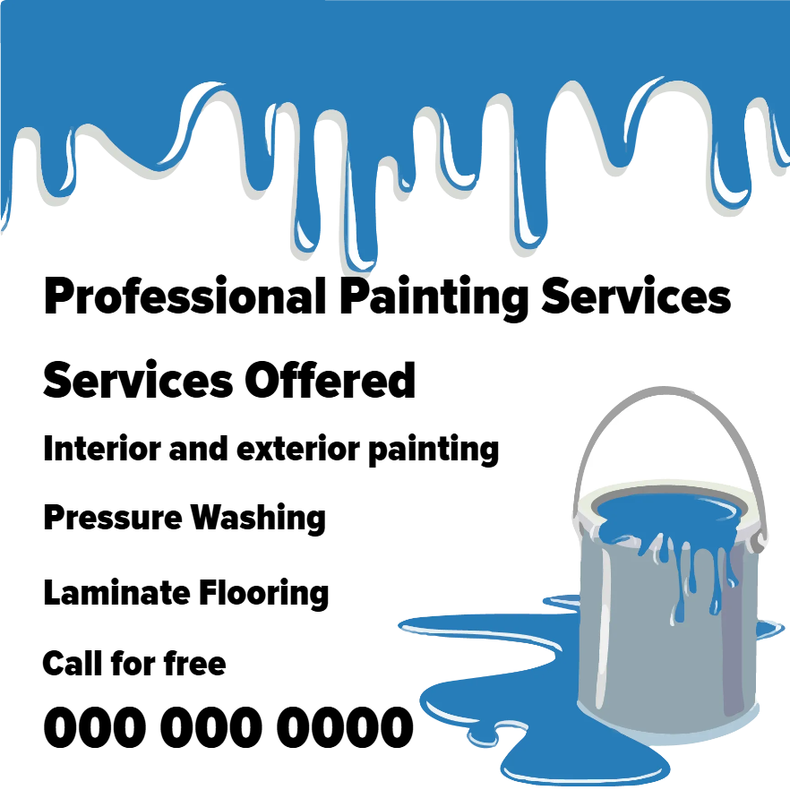 Custom Outdoor Yard Signs Multiple Sizes House Painting