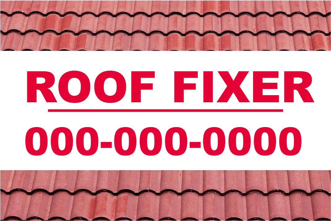 Custom Outdoor Yard Signs Multiple Sizes Roof Fixer