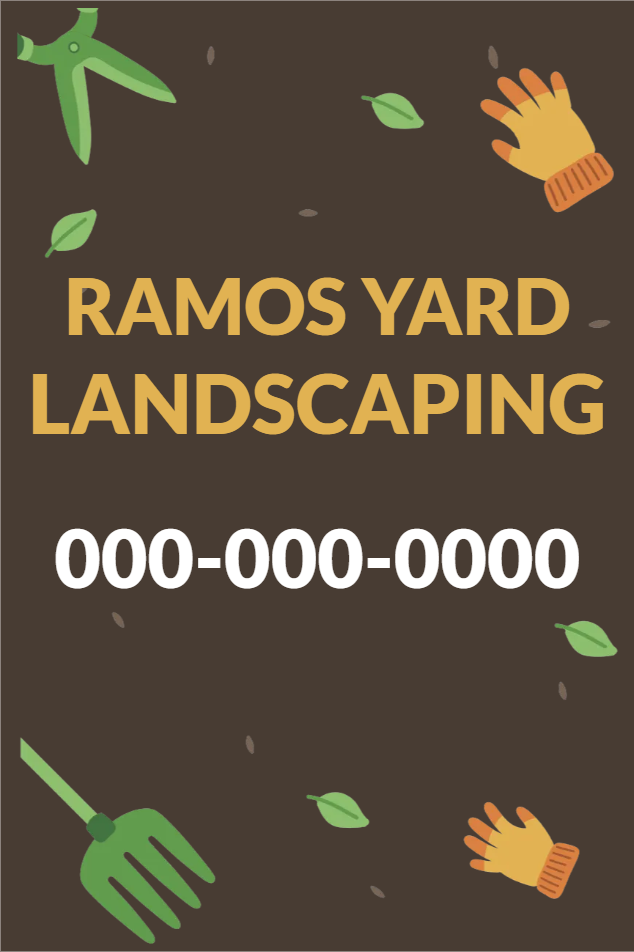 Custom Outdoor Yard Signs Multiple Sizes Landscaping Contact