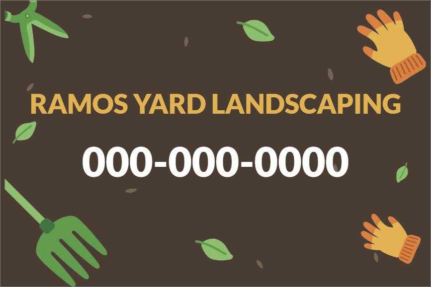 Custom Outdoor Yard Signs Multiple Sizes Landscaping Contact