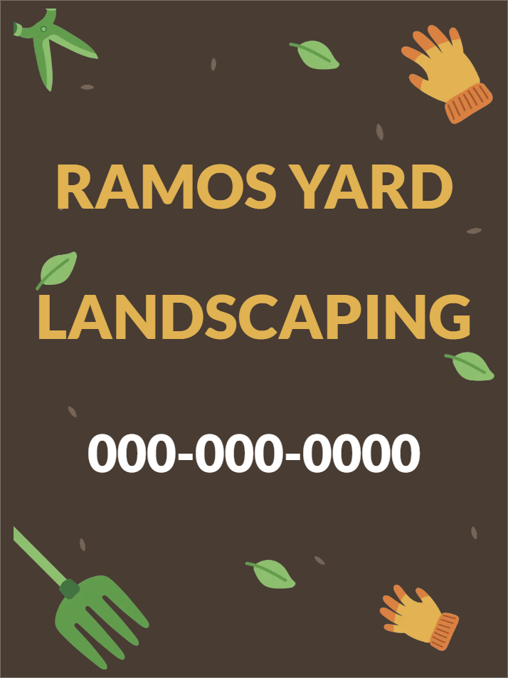 Custom Outdoor Yard Signs Multiple Sizes Landscaping Contact