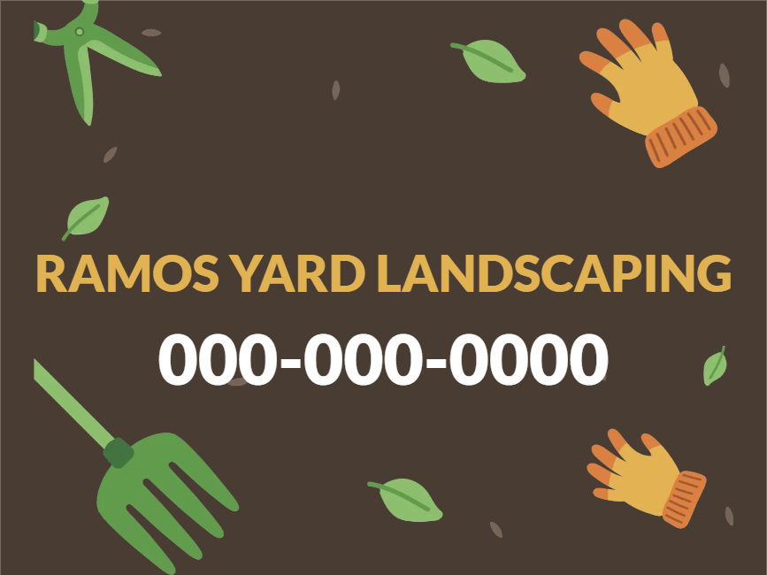 Custom Outdoor Yard Signs Multiple Sizes Landscaping Contact