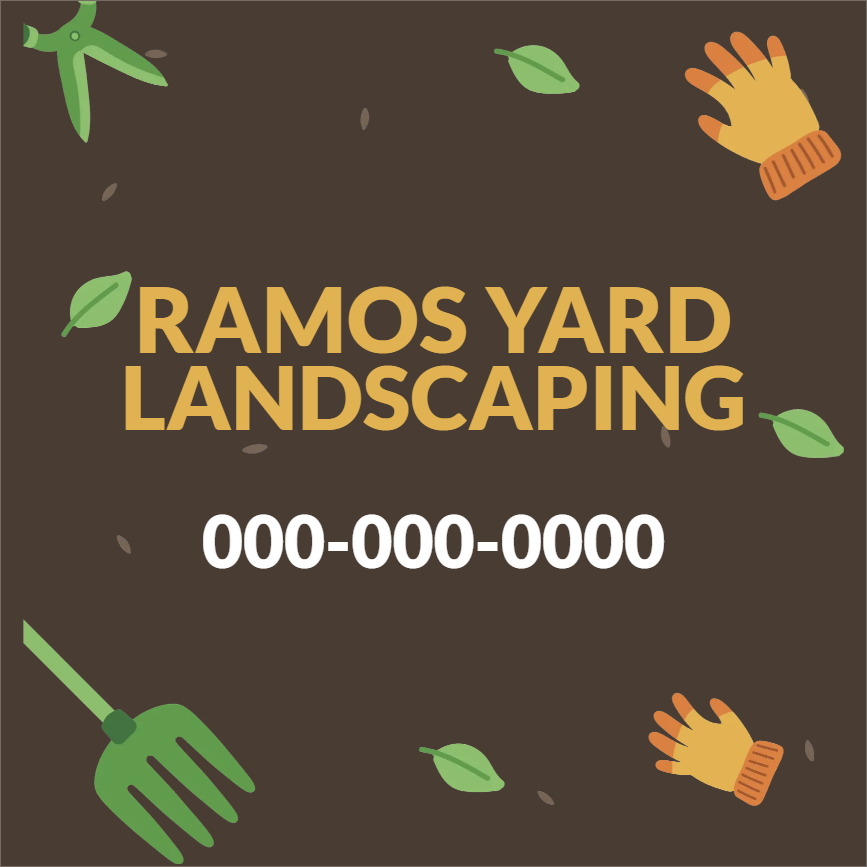 Custom Outdoor Yard Signs Multiple Sizes Landscaping Contact