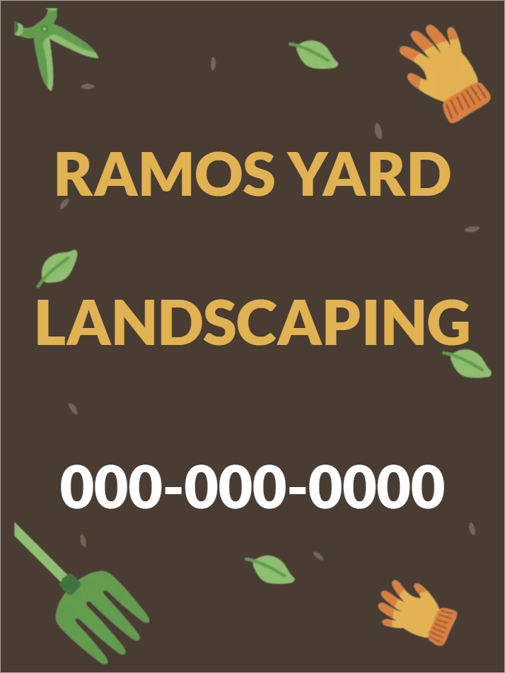 Custom Outdoor Yard Signs Multiple Sizes Landscaping Contact